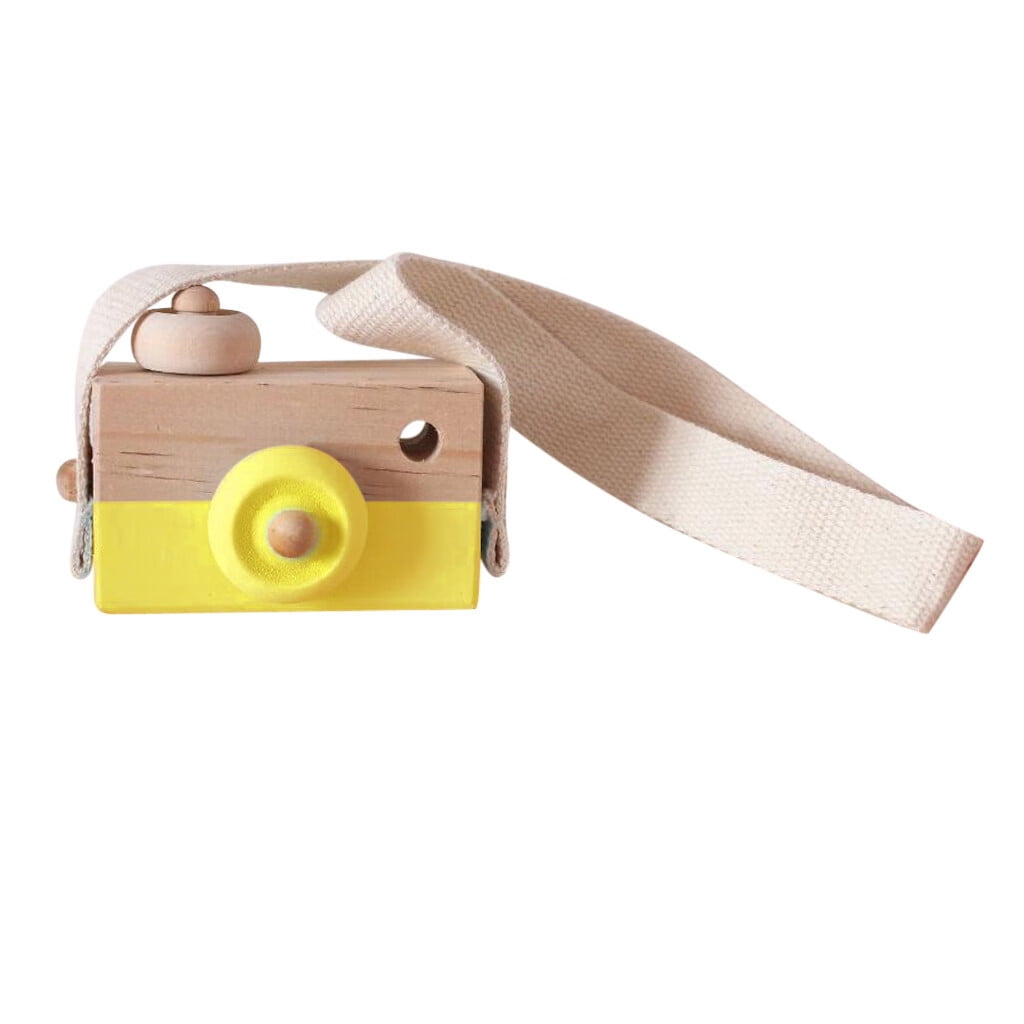 Wooden Toy Camera Creative Neck Hanging Rope Toy Photography Prop Gift