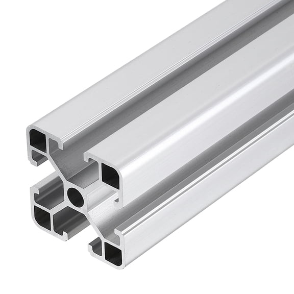 4PCS T Slot 4040 Aluminum Extrusion, 200mm European Standard Anodized Linear Rail Profile Framing for 3D Printer Parts CNC DIY Projects, Silver