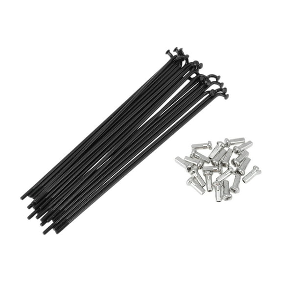 20 Set 13G Bicycle Spokes 133mm Bike Wheel Spokes 304 Stainless Steel Black