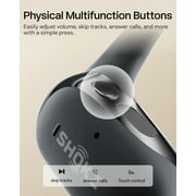 Shokz OpenFit 2 Open-Ear Headphones, Premium DualBoost™ Audio, Comfortable Earbuds with Soft Earhooks, 48H Playtime, IP55 Water-Resistant, USB-C Fast Charging, Black