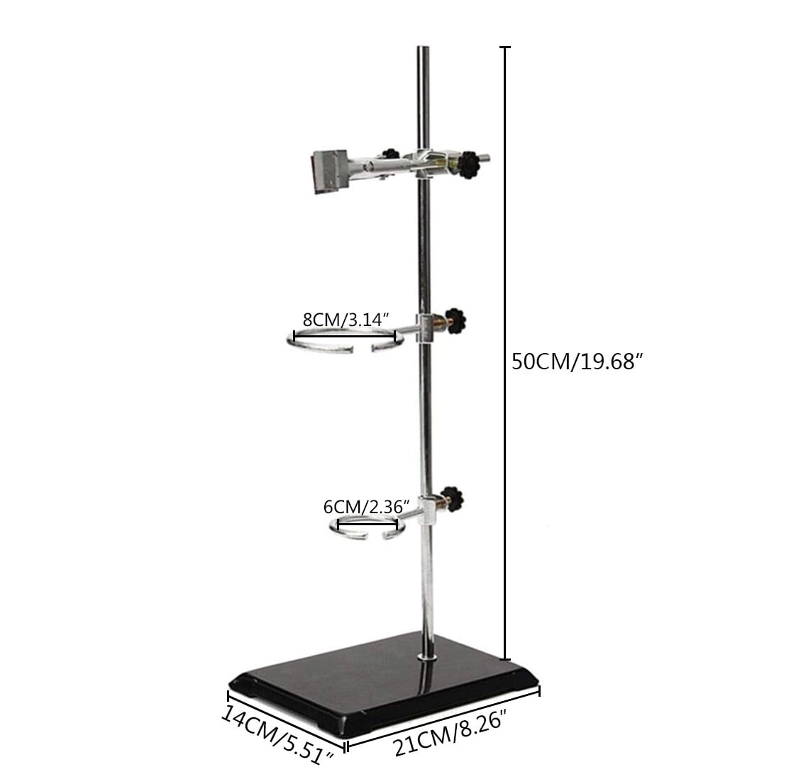 Laboratory Distilling Apparatus Stands Support Clamp Flask Retort Fixing Kit