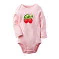 thumbnail image 1 of iDzn Fruit Raspberry Image Print Cute Rompers, Newborn Baby Unisex Bodysuits, Infant Jumpsuits, Toddler 0-12 Months Kids Long Sleeves Oufits, 1 of 4