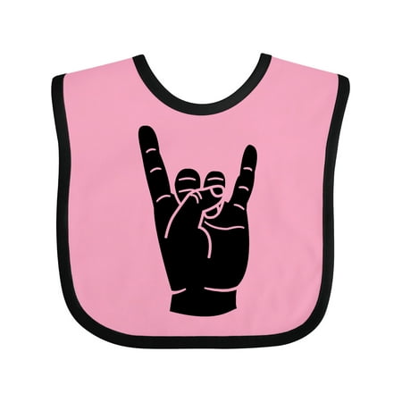 

Inktastic Rocker Horns Gift Baby Boy or Baby Girl Bib