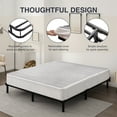 thumbnail image 4 of Arctus 9" Queen Box Spring, Metal Mattress Foundation, Fabric Cover Included, Easy Assembly, 4 of 9