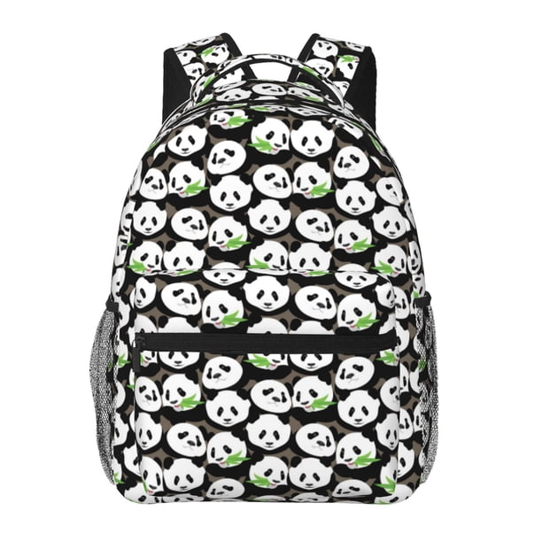 Balery Panda Bear Mochila Escolar Impresa, Mochila Ligera para Viajes Casual, Mochila Duradera y Cómoda Multifuncional, Mochila para Laptop-One Size