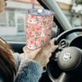 thumbnail image 6 of Junzan Swan And Flowers3 for 20oz Stainless Steel Insulated Car Cup with Spillproof Lid - Insulated Coffee Mug Thermal Cup-Without Straw, 6 of 8