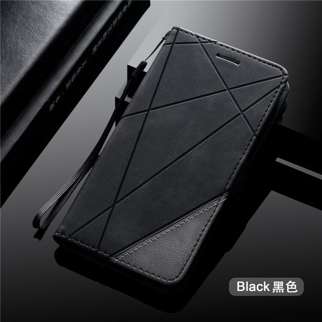 Funda de cuero de lujo con tapa para Samsung Galaxy Note 9, 10, 20, S7, S8, S9 Plus, S10, S20 FE, S21, S22, S23 Ultra QYM unisex