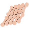thumbnail image 3 of MLINS 20pcs Wooden Dog Bone Track Connector Wooden Train Connector Pieces Train Track Adapter Connector, 3 of 7