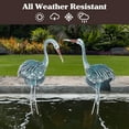 thumbnail image 6 of Pure Garden Crane Garden Statues Set of 2 - Metal Yard Art Outdoor Decor, 6 of 9