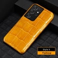 thumbnail image 1 of Funda de cuero de cocodrilo 100% Natural para teléfono Samsung Galaxy S23 S21 S22 Ultra S20 FE S10 S21 Plus Note 20 A71 A51 A52 A53 A54 Fivean unisex, 1 of 2