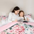 thumbnail image 5 of Castle Fairy Women Girls Teens Spring Graden 2Pcs Bedding Comforter Set,Pink Flower Butterfly Twin Comforter Sets,Botanical Plants Breathable Bedding Set,Ultra Soft Home Decor, 5 of 8