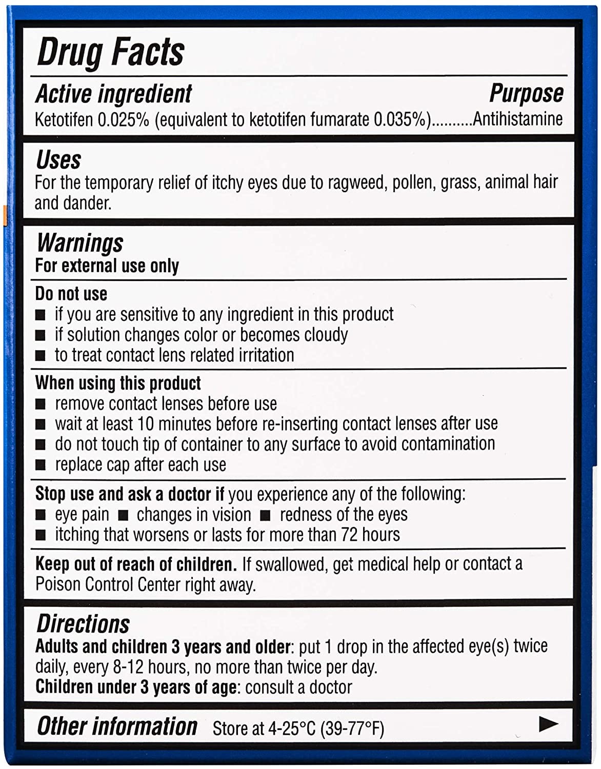 Buy Allergy Eye Itch Relief Eye Drops by Alaway, Antihistamine, 10 mL