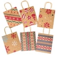 thumbnail image 2 of JOYIN 24 Pcs Christmas Kraft Gift Bags, 9'' x 7.3'' Goody Treat Bags for Holiday Classrooms Party Favors, 2 of 5