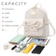 thumbnail image 2 of Mochila pequeña de cuero con lazo para niñas, Beige, 22cm*15cm*26cm, 2 of 5
