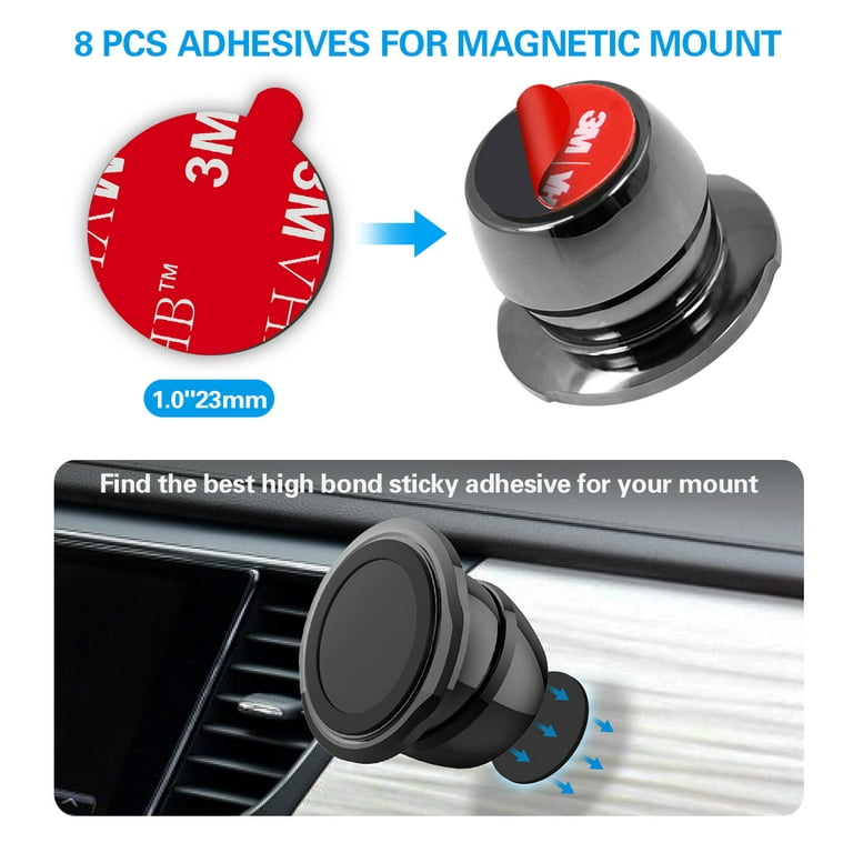 Sticky Adhesive Replacement for Magnetic Car Mount, pop-tech 8PCS