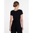 thumbnail image 4 of Joyspun Women’s Modal Blend Ribbed Henley Sleep Top, Sizes XS-3X, 4 of 6