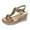 A-Gold276, variant on Bibifish Womens Espadrille Wedge Boho Airy Laid-Back Open Toe Elastic Slingback Soft Foam Platform Rhinestone Wedge Summer Beach Resort Sandals