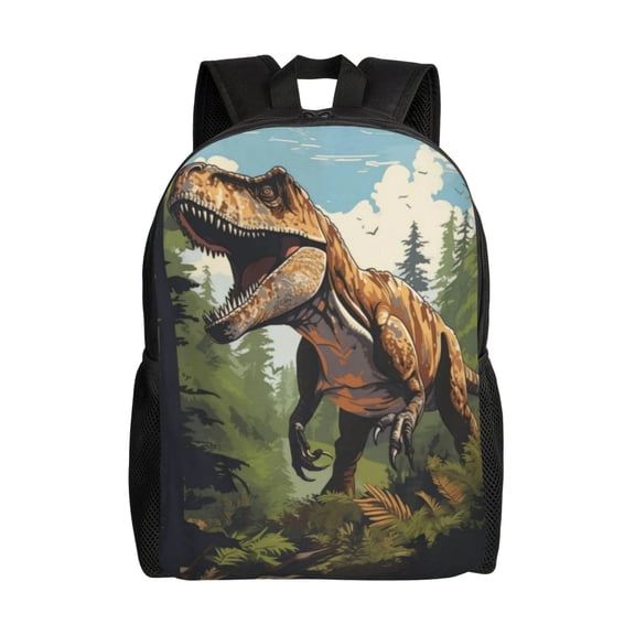 Dinosaur Jurasssic Tyrannosaurus Backpack Large Capacity Laptop Bag for Men and Women