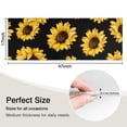 thumbnail image 5 of Black Yellow Sunflower Pattern Kitchen Rug Mat,Kitchen Runner Rugs Non Skid Washable,Decorative Kitchen Floor Mats for Kitchen,Sink,Laundry,17"X47", 5 of 5