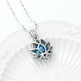 thumbnail image 3 of Personlized Lotus with Heart Urn for Ashes Cremation Jewelry for Ashes Urn Necklace Lockets for Human Ashes Pet Ashes Necklace, 3 of 5