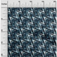 thumbnail image 2 of oneOone Cotton Silk Blue Fabric Geometric Craft Projects Decor Fabric Printed By The Yard 42 Inch Wide, 2 of 4