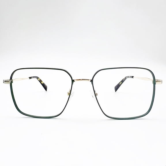 Lizzie Rx'ble Eyeglasses with Case, Hunter Green and Gold
