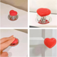 thumbnail image 4 of Manija del BotóN de PresióN del Inodoro en Forma de CorazóN, Interruptor de PresióN del Tanque, DecoracióN de la HabitacióN del BañO, Amarillo, 4 of 5