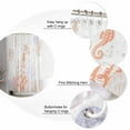 thumbnail image 5 of Shower Curtain, Ocean Seahorse Coral Starfish Waterproof Shower Curtain Set with Hooks for Bathroom Showers,Stalls and Bathtubs,36x72In Abstract Marine Life, 5 of 9