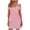 Pink, variant on Kvture Women Cold Shoulder T Shirt Dress Wide Strap Short Sleeve Casual Tunic Dresses Loose Comfort Lounge Dress White