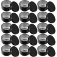 thumbnail image 1 of Wekity Candle Jars Tin Cans Tin Cans 24pcs Candle Tins Small tins with lids tin Box 2 oz tins with lids 2oz Aluminum Tins Aluminum Candle Tin Candle Containers-0625, 1 of 5