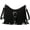Black, variant on Women Fringe Hobo Bag Faux Suede Shoulder Bag Retro Crossbody Bag Boho Purse with Adjustable Strap