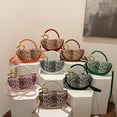 thumbnail image 5 of Baguery Women's Leopard Print Semi-Circular Saddle Bag - Elegant PU Leather Tote/Shoulder/Crossbody Handbag (9.8×2.7×5.1in)​, 5 of 9