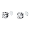 thumbnail image 1 of WILLBEST Aretes De Acero Inoxidable Para Mujer, Con Diseño De Tachuelas Magnéticas Lymphactive, De Circonita Cúbica, Con Energía Y Salud, Para Mujeres, Hombres Y Niñas., 1 of 5