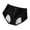 Black, variant on Women's Leak Proof Soft and Breathable Underwear Simple Solid Color Ribbing Period Panties Lightweight Breathable Mid Waisted Briefs for Menstruation Black XL