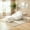 Beige, variant on JARCLIC Large Bean Bag Chair for Adults,Comfy Chair with Ottoman for Living Room,Lazy Floor Sofa for Reading,Shell-Shaped Bean Bag Couch for Kids (Beige)