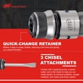 thumbnail image 3 of Air Hammer Ingersoll Rand 114GQC con juego de cinceles de 3 piezas, 3 of 7