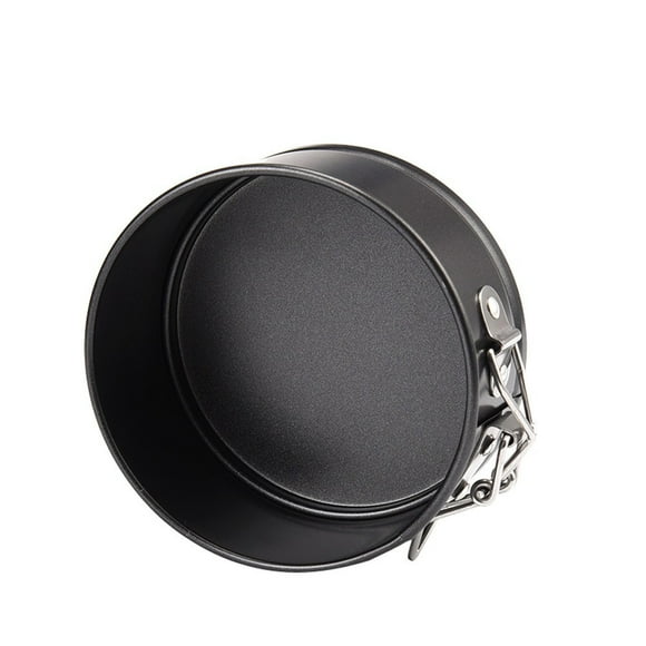 yulier 4 inch Non-stick Round Springform Cake Pan with Removable Bottom, Cheesecake Pan Leakproof Cake Pan Bakeware, Black