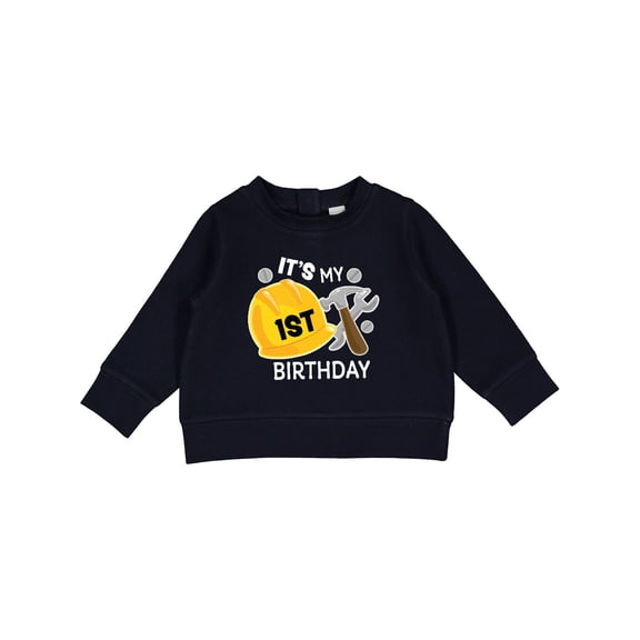 Inktastic Its My 1st Birthday with Construction Tools Baby Sweatshirt