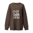 thumbnail image 3 of Gibobby Sudadera oversize mujer Sudaderas de Halloween para mujer playera casual de manga larga(Café,XG), 3 of 5