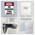 thumbnail image 3 of Kurmntregon No Dumping Yard Waste Yard Sign With Stake No Littering Farm Street Road Lawn Neighborhood Grass Farm Home Lawn Walkway Decorations Aluminium Signs 7x8.8", 3 of 8