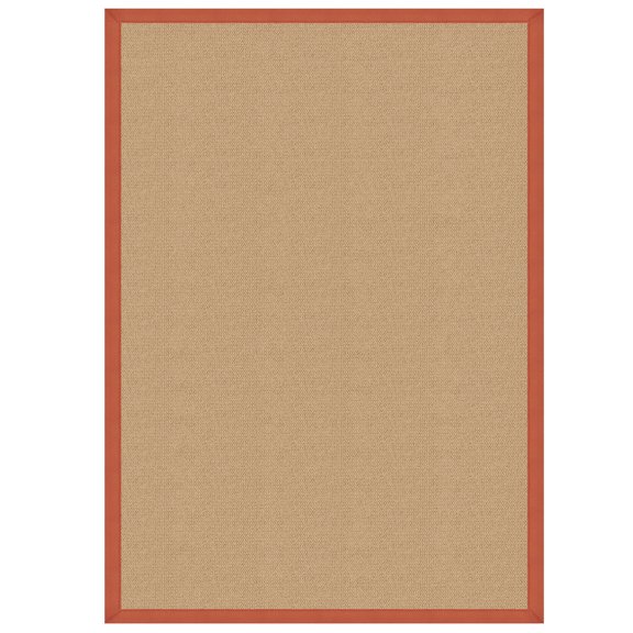 Linon Athena Sisal & Burnt Orange 4' x 6' Area Rugs