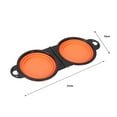 thumbnail image 6 of Bolincty Collapsible Pet Double Bowl Portable Non-slip Food Grade Anti-slip Travel Dog Cat Food Water Feeding Bowl Feeder Dish Pet Supplies, 6 of 8