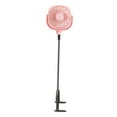 thumbnail image 3 of Ventilador personal con cuello flexible, giratorio 360 degree, silencioso, con clip, mini ventilador USB 3 Rosa 1200mAh, 3 of 9
