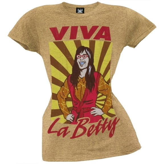 Ugly Betty - Viva La Betty Light Tan Juniors T-Shirt - Medium