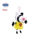 thumbnail image 4 of Figuras de Peppa Pig con hebilla para niños, muñecos de peluche suaves de 19 CM, Dennie, Emily, Candy, α, George, regalos de cumpleaños, 4 of 5