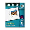 "Avery Lay Flat Report Cover - Letter - 8.50"" X 11"" - 50 Sheet Capacity - 3 X Ring Fastener - Polypropylene - Blue - 1 / Each (AVE47780)"