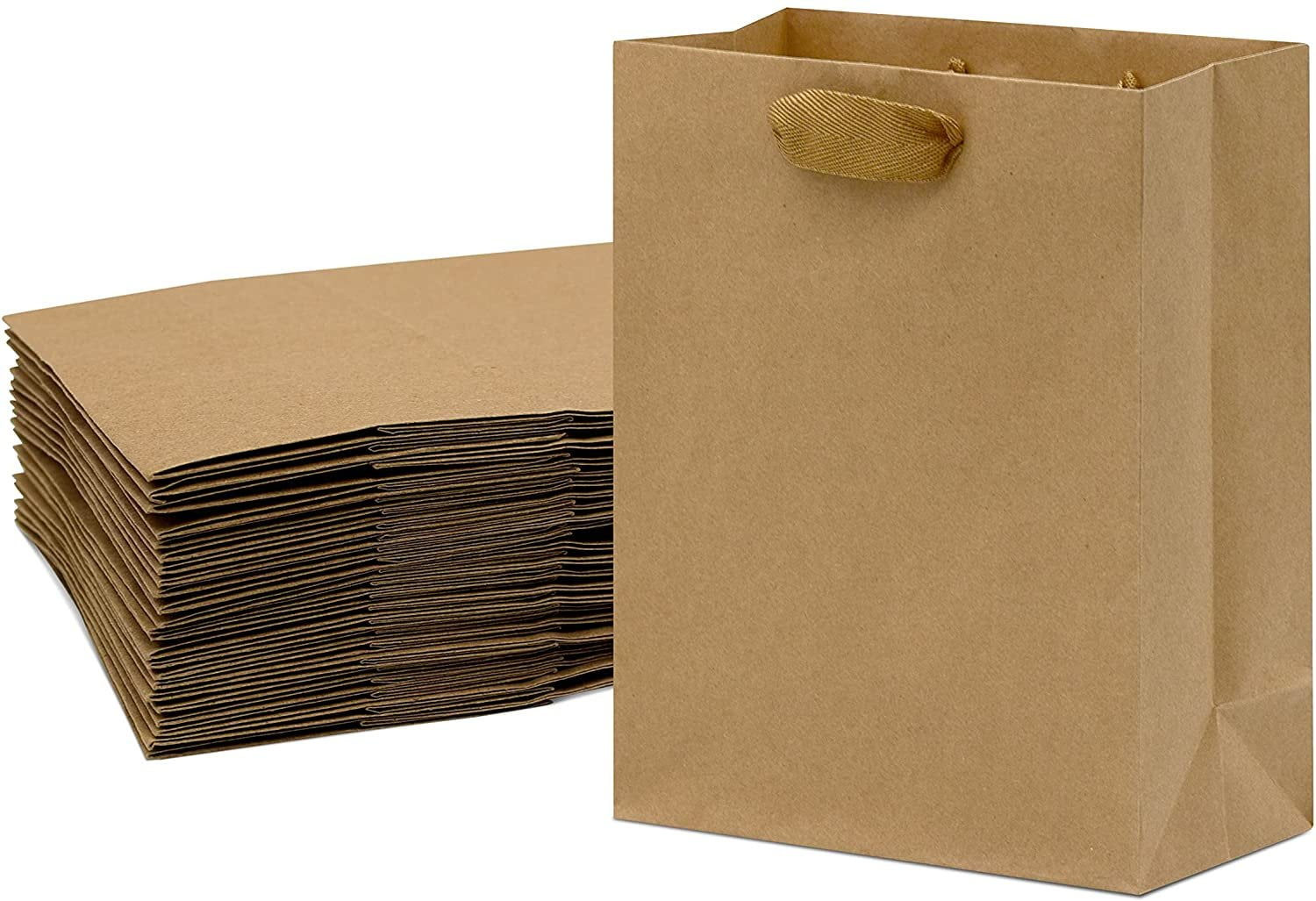  Kraft Brown Paper Grocery Bags Bulk Large Paper Bags for Grocery