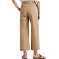 thumbnail image 2 of Lauren Ralph Lauren Micro-Sanded Twill Belted Wide-Leg Pants Pale Parchment 14, 2 of 3