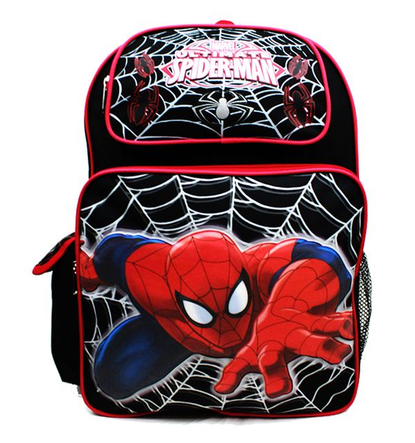 black spiderman backpack