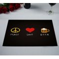 thumbnail image 2 of ABPHQTO Peace Love Mantel individual 30x45 cm Juego de 2 manteles individuales de mesa, 2 of 2